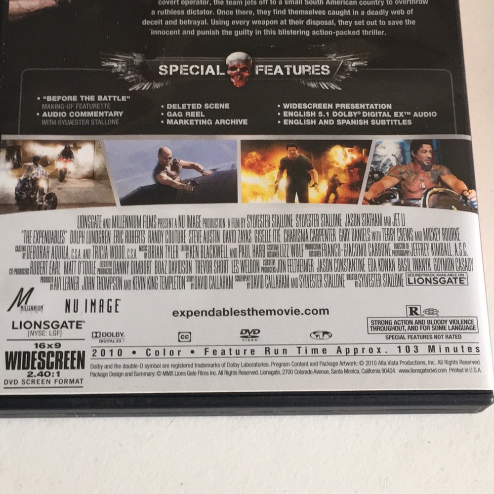 Expendables dvd action 2010 rated R - Picture 7 of 7